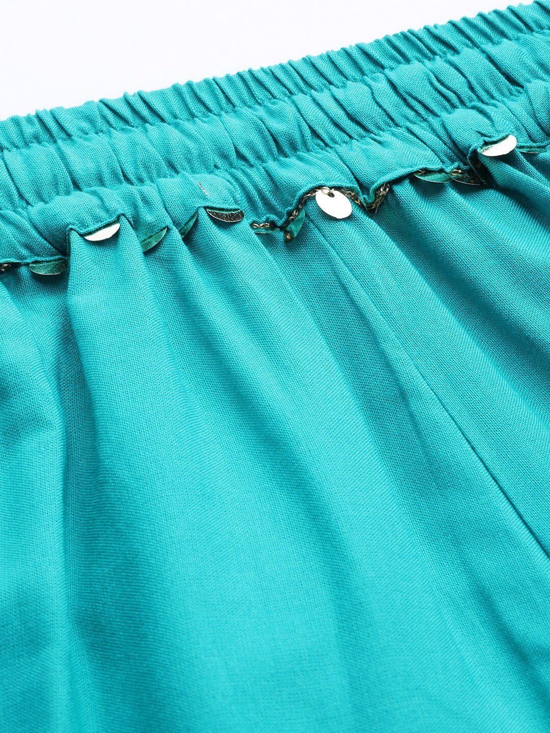 TAG 7 Women Flared Ethnic Palazzos | Grocsy