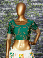 Tulsi Art Off White Floral Digital Printed Organza Bridal Lehenga Choli | Grocsy