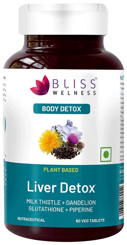 Bliss Welness Liver Detox Veg Tablet | Grocsy