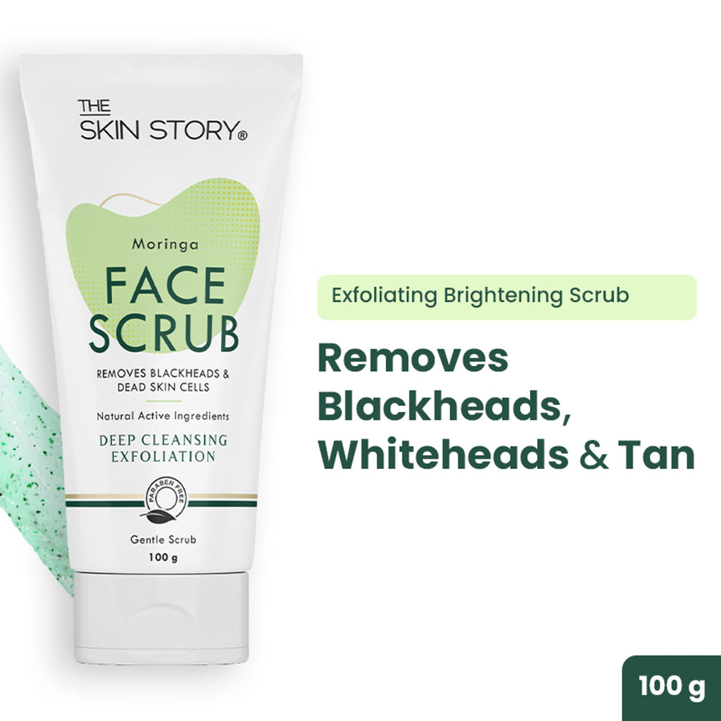 The Skin Story Moringa Gentle Face Scrub | Grocsy