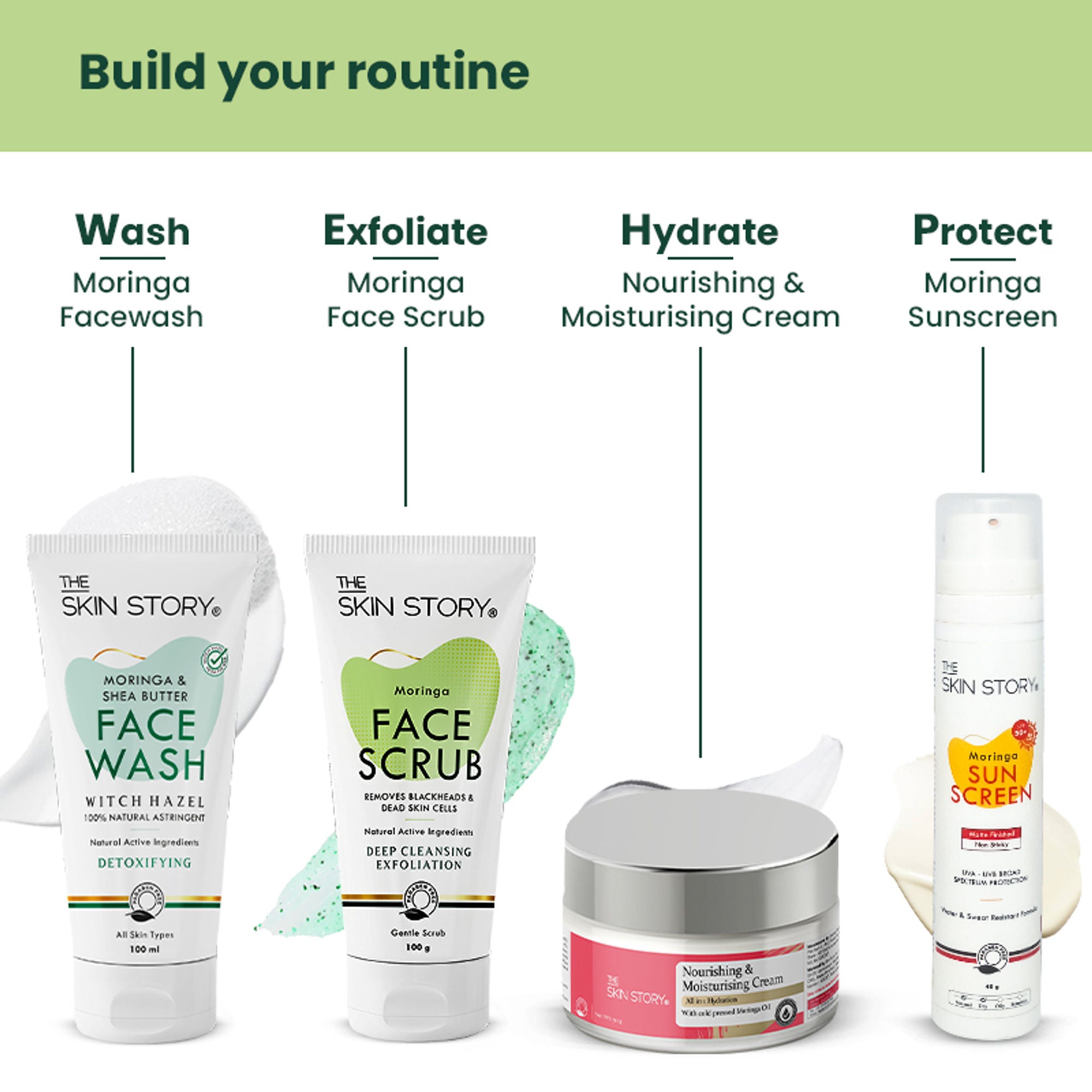 The Skin Story Moringa Gentle Face Scrub | Grocsy