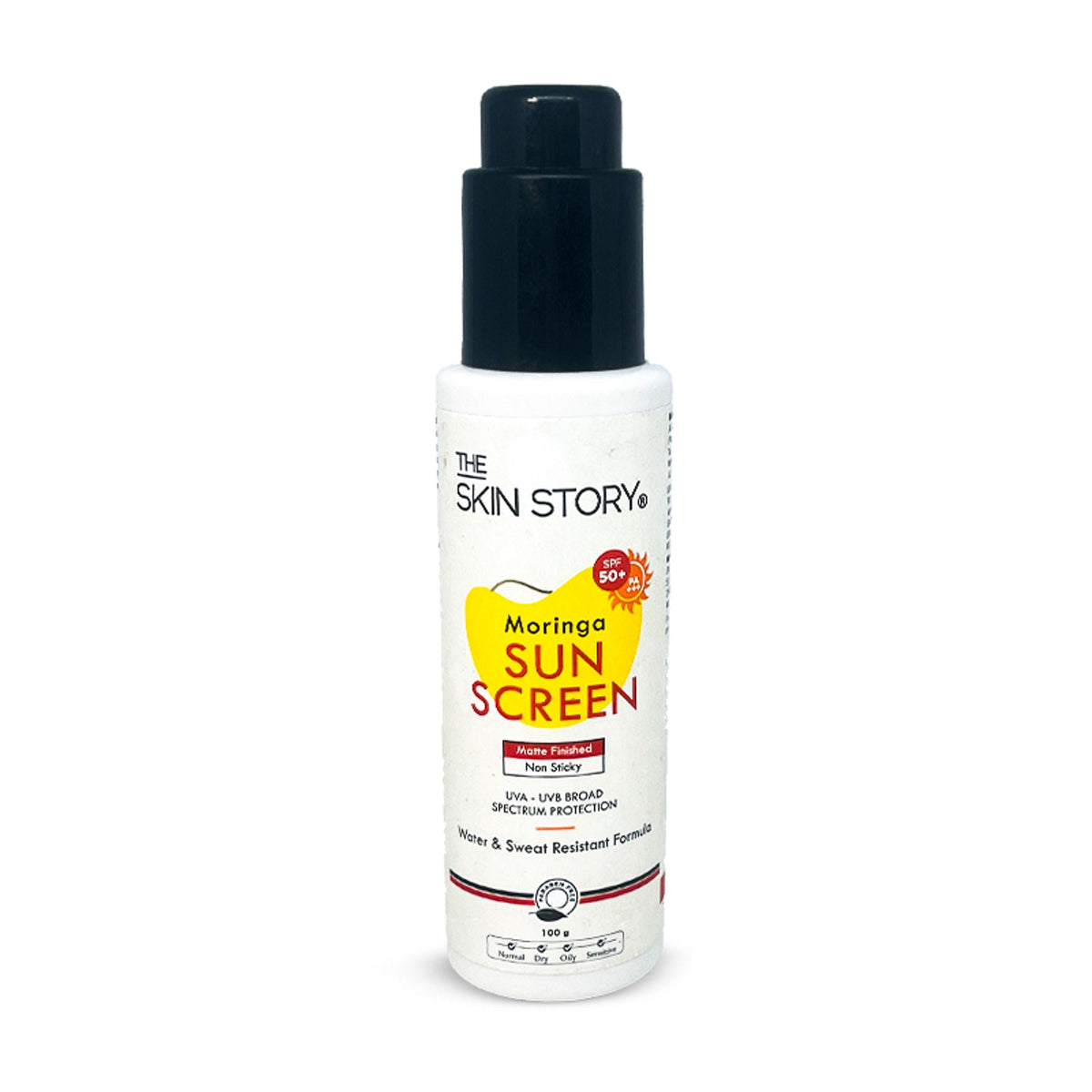 The Skin Story Moringa Face Sunscreen SPF 50+ PA+++ For Detan | Grocsy