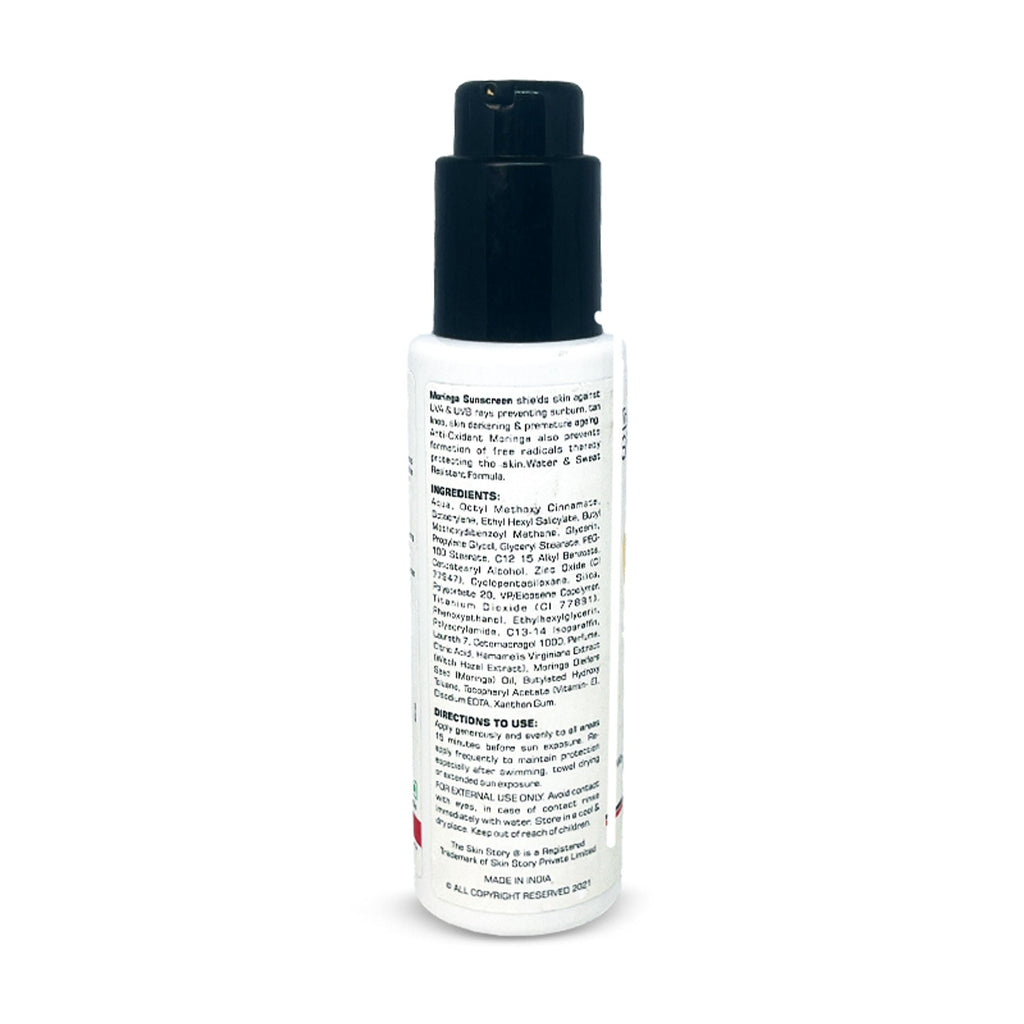 The Skin Story Moringa Face Sunscreen SPF 50+ PA+++ For Detan | Grocsy