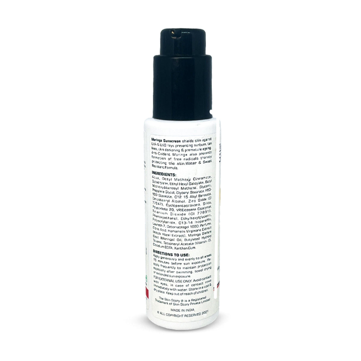 The Skin Story Moringa Face Sunscreen SPF 50+ PA+++ For Detan | Grocsy