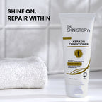 The Skin Story Sulphate Free Anti Frizz Keratin Hair Conditioner, Instant Gloss Smooth Shine, Vit E | Grocsy