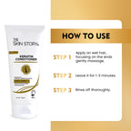 The Skin Story Sulphate Free Anti Frizz Keratin Hair Conditioner, Instant Gloss Smooth Shine, Vit E | Grocsy