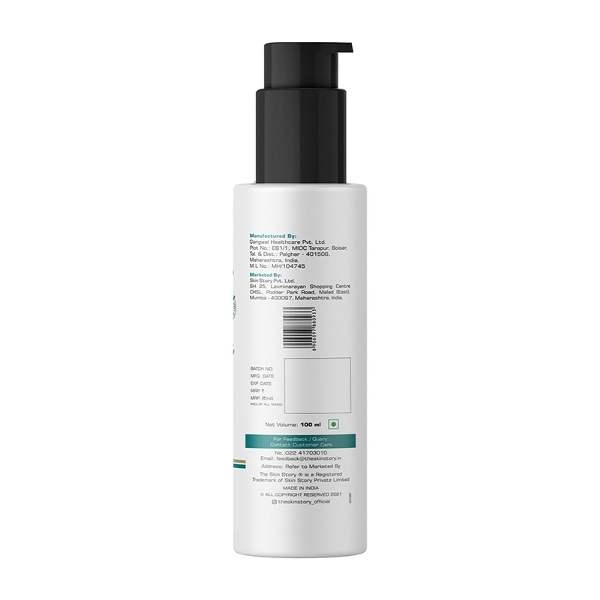 The Skin Story Gentle Face Cleanser Lotion For Deep Cleansing Moisturizing Makeup Removal - Moringa | Grocsy