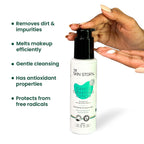 The Skin Story Gentle Face Cleanser Lotion For Deep Cleansing Moisturizing Makeup Removal - Moringa | Grocsy