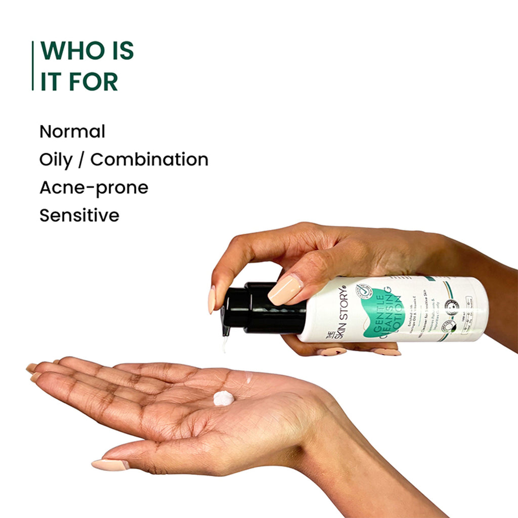 The Skin Story Gentle Face Cleanser Lotion For Deep Cleansing Moisturizing Makeup Removal - Moringa | Grocsy