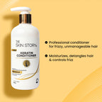 The Skin Story Sulphate Free Anti Frizz Keratin Hair Conditioner, Instant Gloss Smooth Shine, Vit E | Grocsy