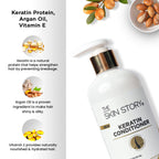 The Skin Story Sulphate Free Anti Frizz Keratin Hair Conditioner, Instant Gloss Smooth Shine, Vit E | Grocsy