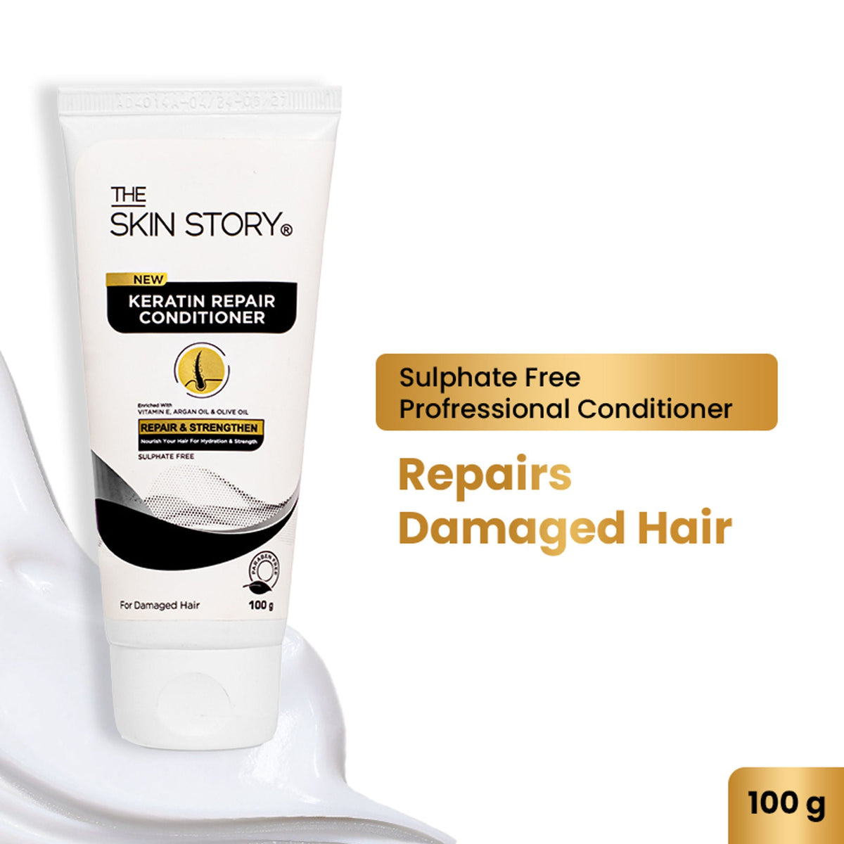 The Skin Story Sulphate Free Keratin Conditioner For Coloured Dry Frizzy Damaged Hair With Vitamin E | Grocsy