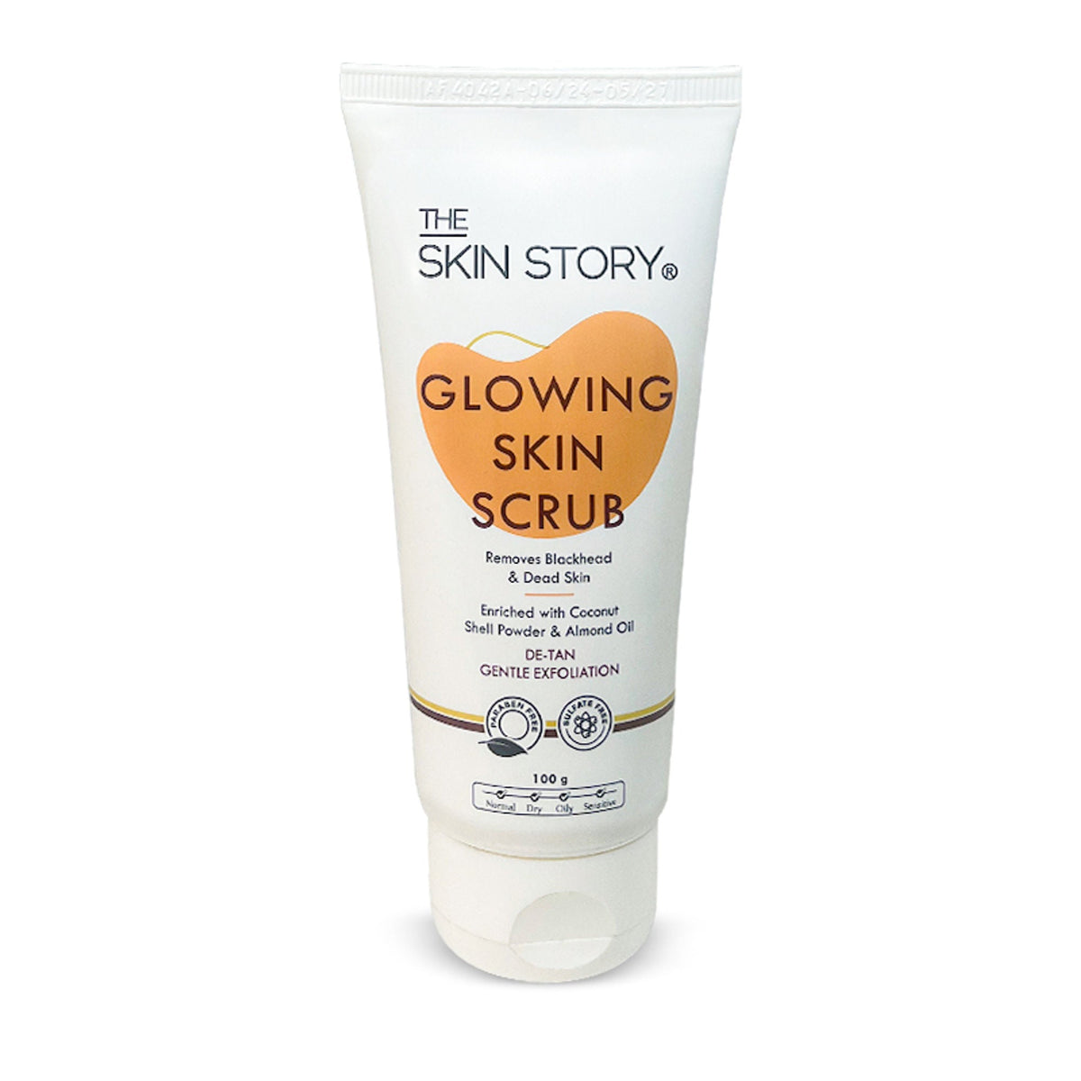 The Skin Story Gentle Detan Face Scrub Exfoliate Dead Skin Remove Blackheads Dark Spots Pigmentation | Grocsy