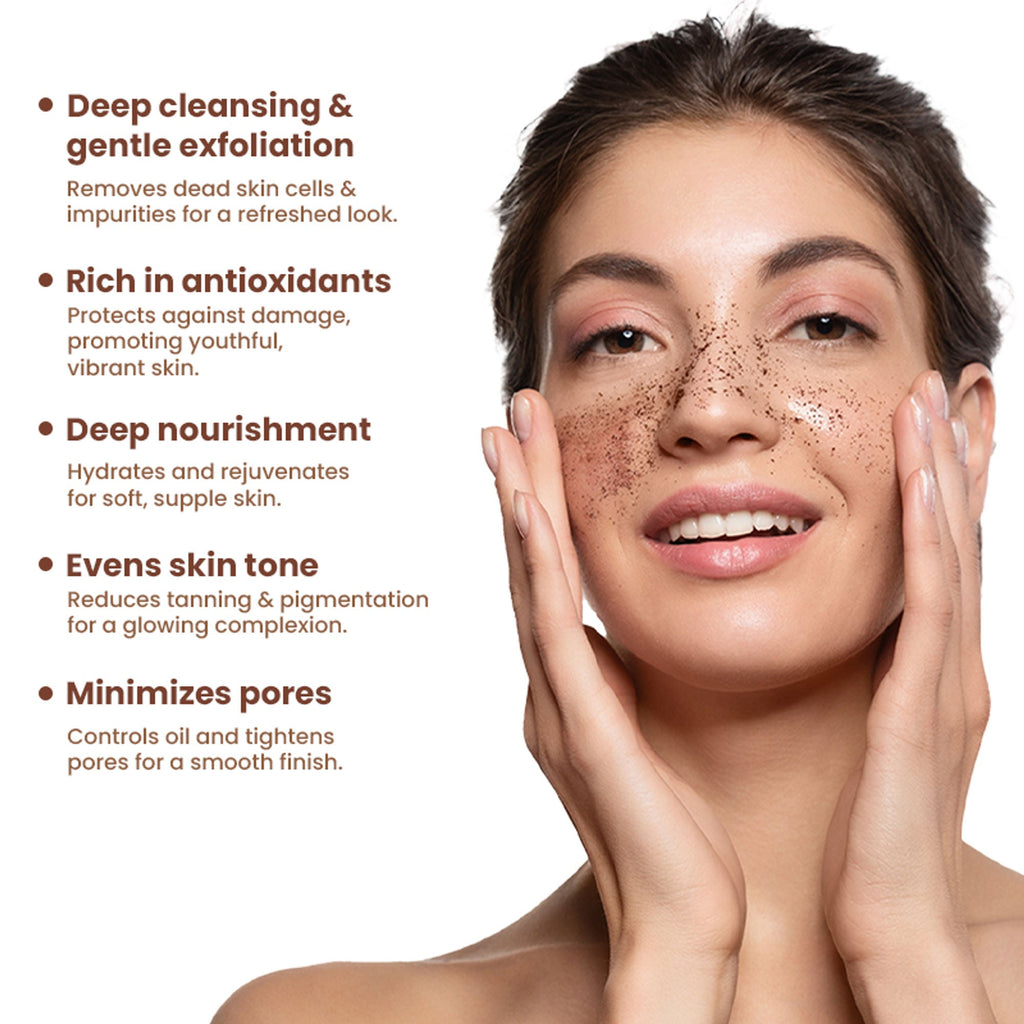 The Skin Story Gentle Detan Face Scrub Exfoliate Dead Skin Remove Blackheads Dark Spots Pigmentation | Grocsy