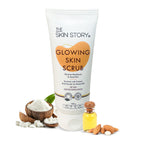 The Skin Story Gentle Detan Face Scrub Exfoliate Dead Skin Remove Blackheads Dark Spots Pigmentation | Grocsy