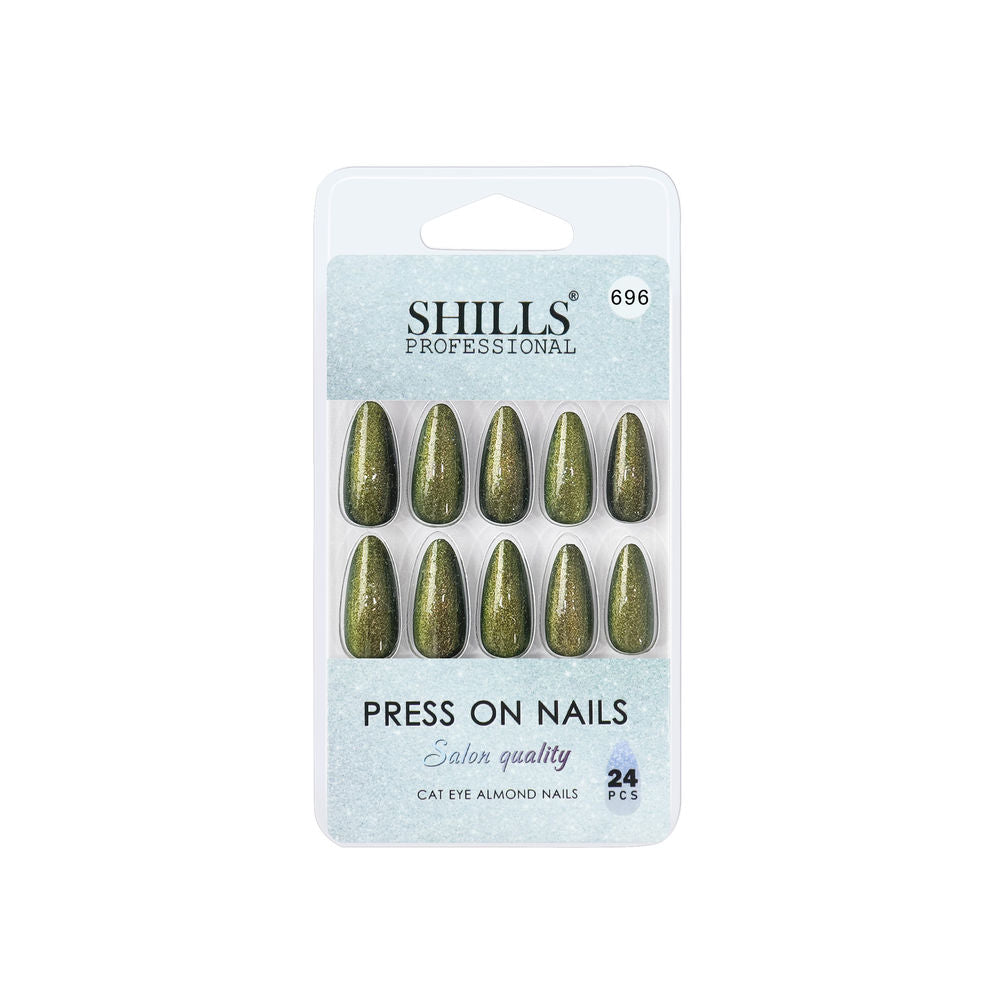 Shills Professional Reusable Press On Nails Log Almond - SPN696 | Grocsy