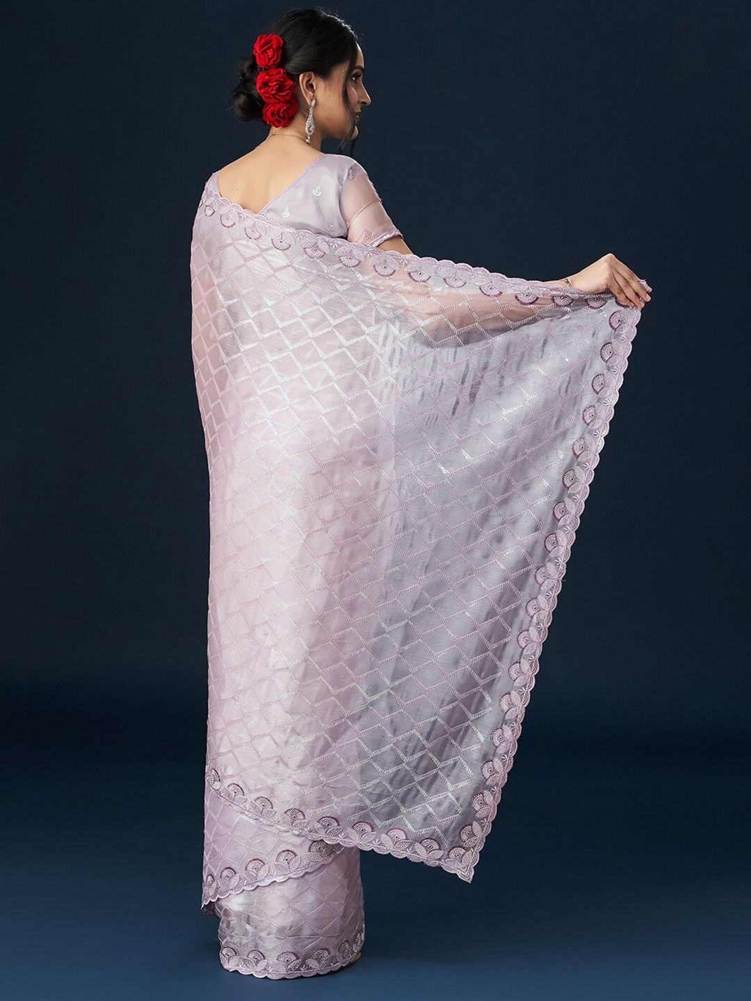 kasee Sequinned Embellished Saree | Grocsy