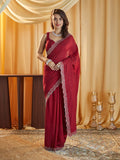 kasee Embellished Beads and Stones Silk Blend Saree | Grocsy