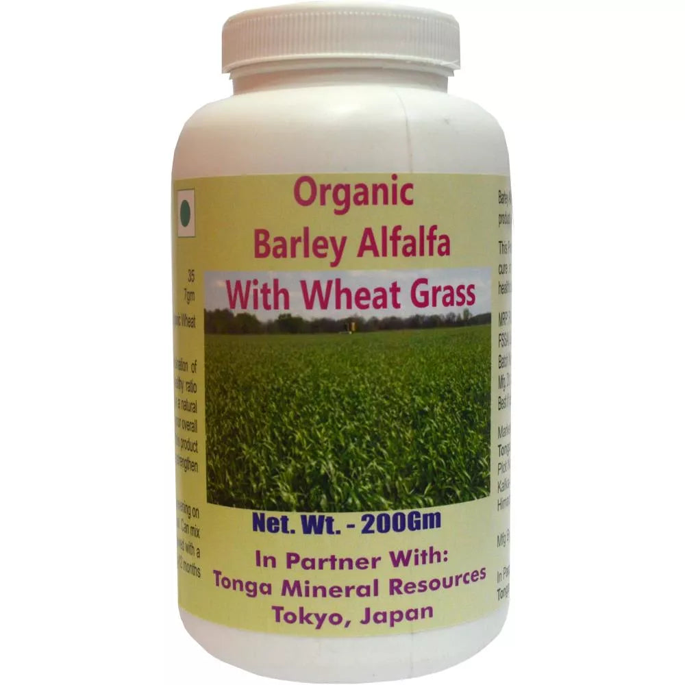 Tonga Herbs Organic Barley Alfalfa With Wheat Grass Powder | Grocsy