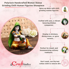 eCraftIndia Rajasthani Lady Decorative Statue | Grocsy
