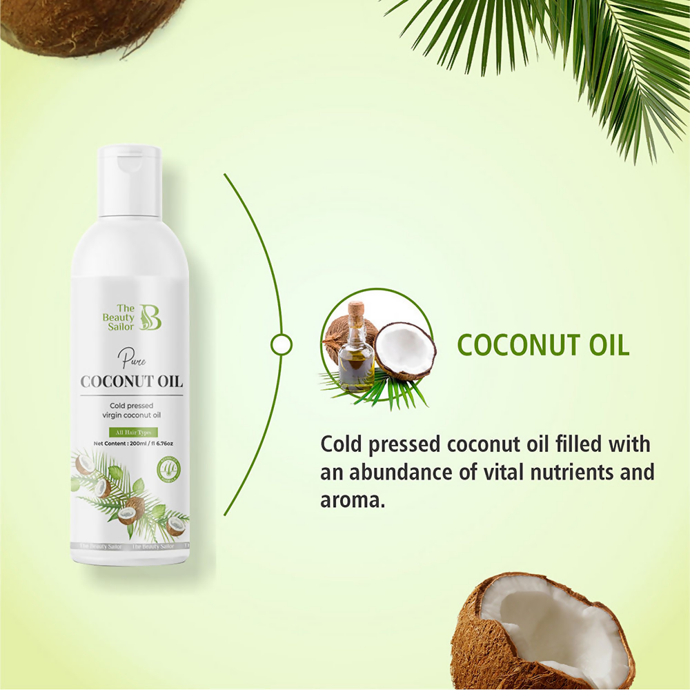 The Beauty Sailor Pure Coconut Hair Oil | Grocsy