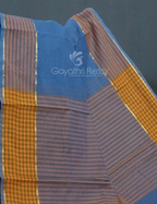 Dual Shades of Blue Pure Mangalgiri Cotton By Gayathri Reddy Designer Studio | Grocsy