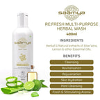Saamya ReFresh Herbal Face & Body Wash | Grocsy