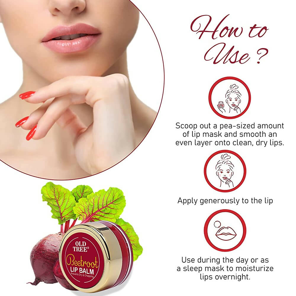Old Tree Beetroot Lip Balm For Dry & Chapping Lips | Grocsy