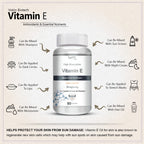 Vokin Biotech Natural Vitamin E from Sunflower - D-Alpha-Tocpherol - 10mg | Grocsy