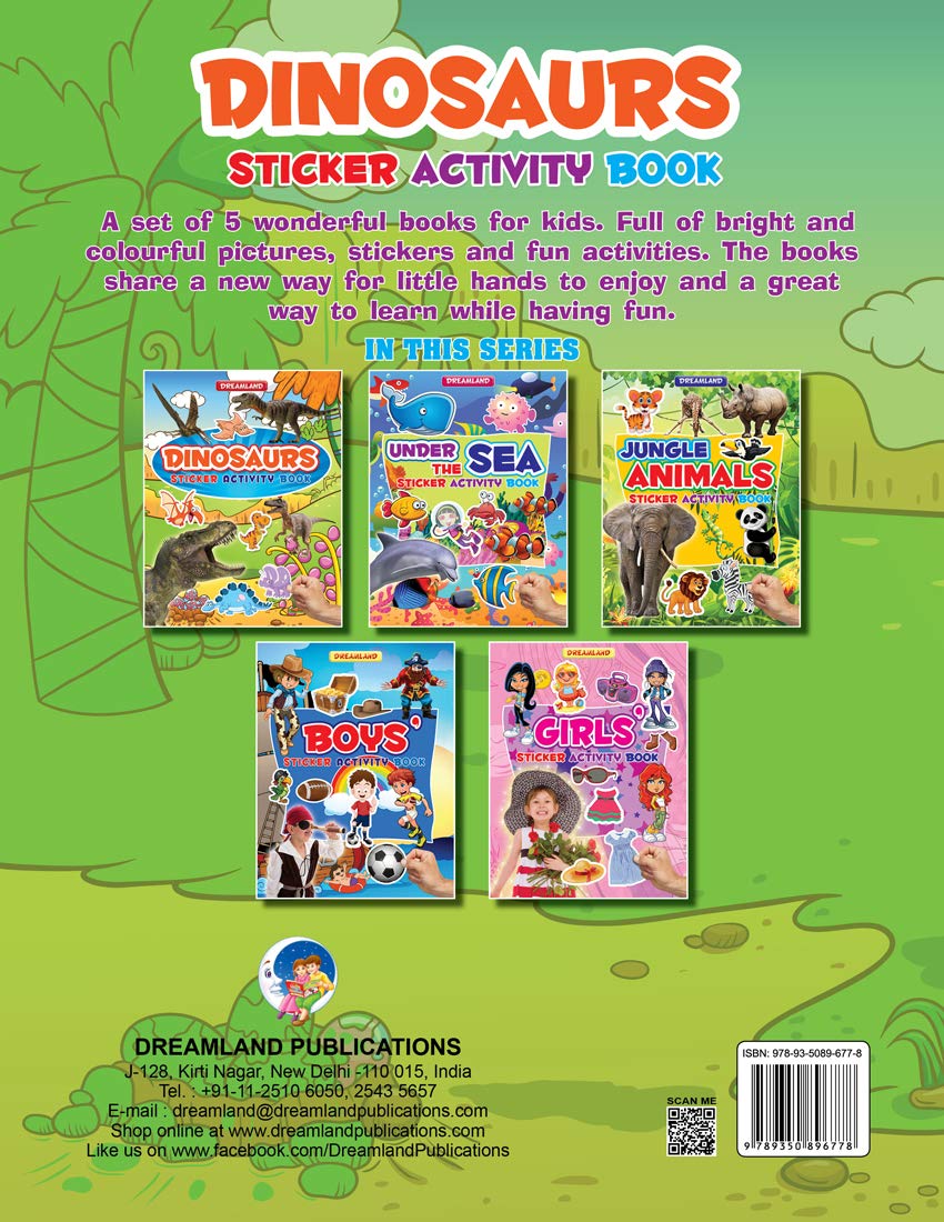 Dreamland Sticker Activity Book - Dinosaurs | Grocsy