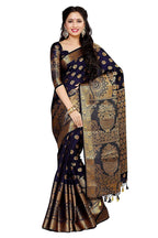 Mimosa Women's Kanchipuram Silk Saree With Unstitched Blouse Piece | Grocsy