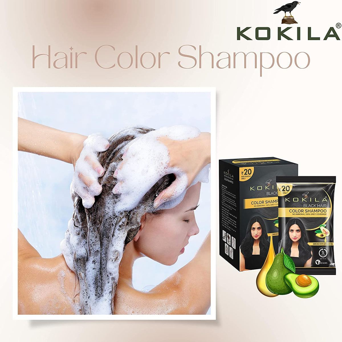Kokila Color Shampoo/Hair Color For Men & Women | Grocsy