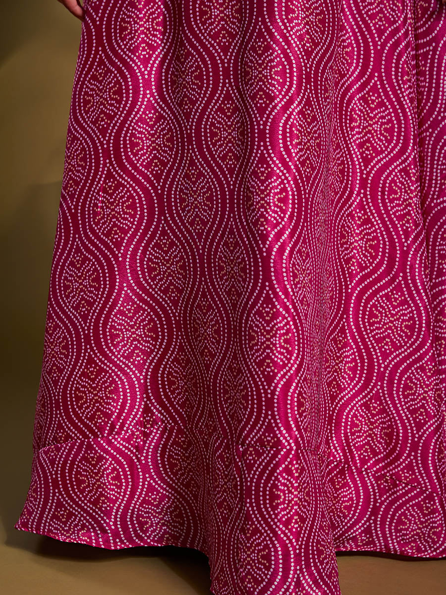 Myra Pink Crepe Embroidered Designer Lehenga | Grocsy