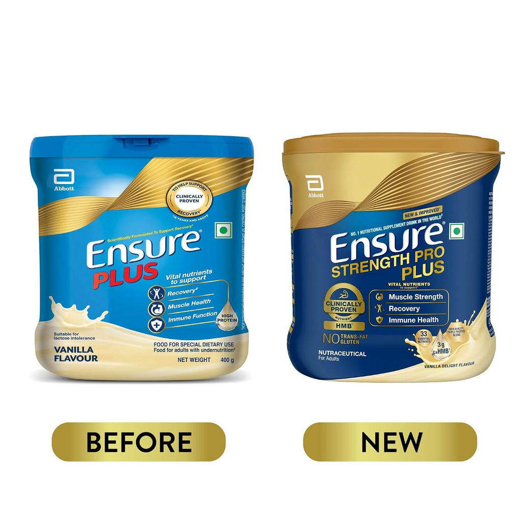 Ensure Plus Powder (Jar) - Balanced Nutritional Drink, Helps in Weight Management | Grocsy
