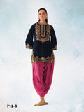 Anaita Black-Red Embroidery Sequence & Thread Work Velvet Salwar Suit | Grocsy