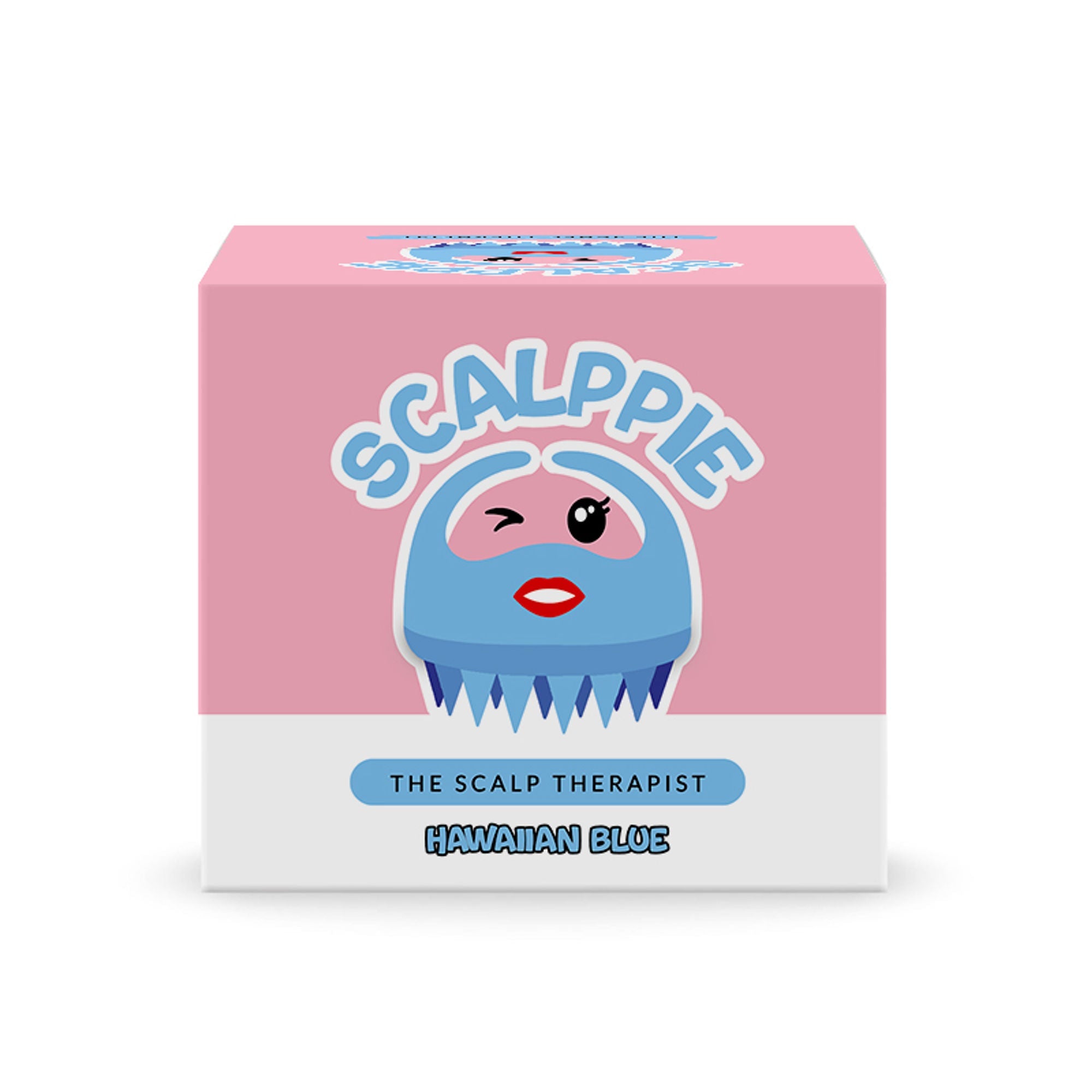 Scalppie Silicon Hair Scalp Massager & Shampoo Brush Scrub For Hair Growth & Anti Dandruff - Blue | Grocsy