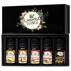 Luxura Sciences Organic Essential Oils for Skin Brightening & Tightening - Rosehip Oil, Argan Oil, Grape Seed Oil, Turmeric Oil, Vitamin E Oil | Grocsy