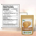 Organic Zing Yellow Mustard Seeds | Whole Yellow Mustard Seed for Pickles & Cooking | 100% Raw Mustard Seeds | Grocsy