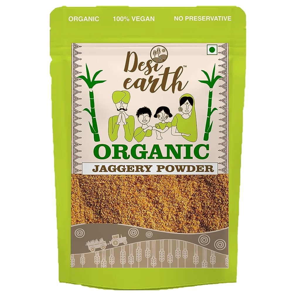 Desi Earth Organic Jaggery Powder | Grocsy