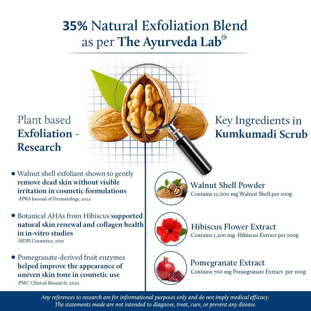 Blue Nectar Shubhr Kumkumadi Brightening & Radiance Face Scrub | Grocsy