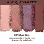 Nykaa Cosmetics Eyes On Me! 4 In 1 Quad Eyeshadow Palette | Grocsy