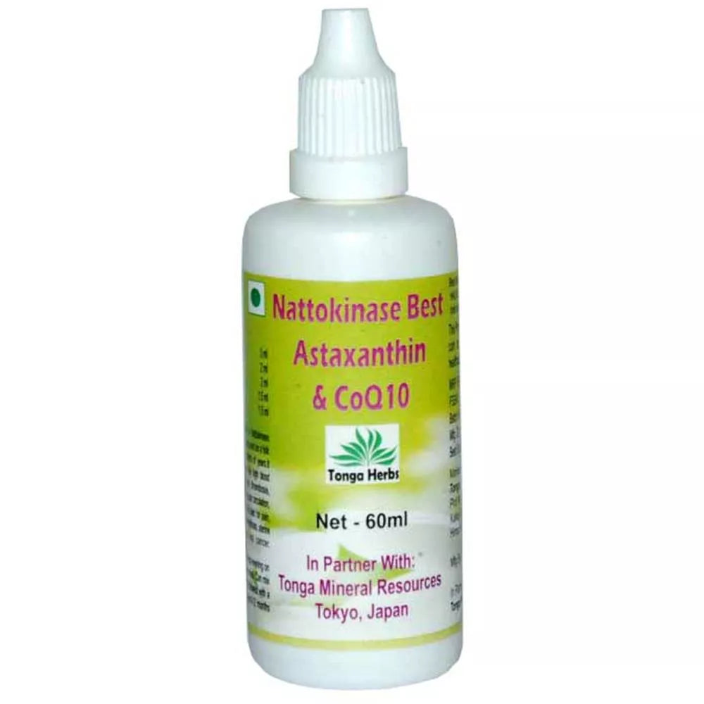 Tonga Herbs Nattokinase Best Astaxanthin & COQ10 Drops | Grocsy