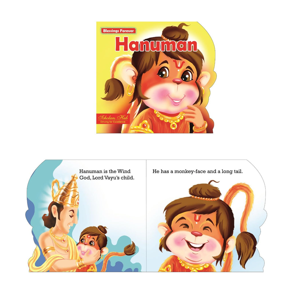 Blessings Forever-Lord Hanuman (Die-Cut Board Book) | Grocsy