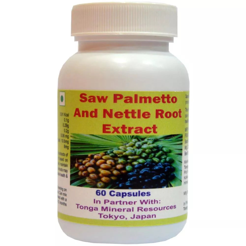 Tonga Herbs Saw Palmetto And Nettle Root Extract Capsules | Grocsy