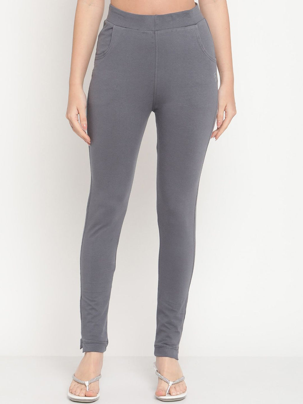 TAG 7 Women Yellow & Grey Ankle-Length Leggings Set of 2 | Grocsy