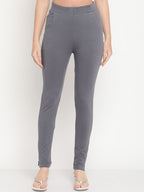 TAG 7 Women Yellow & Grey Ankle-Length Leggings Set of 2 | Grocsy