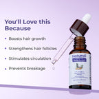 Naturali Anti-Hairfall Scalp Serum with Rosemary, Ginseng & Redensyl | Grocsy