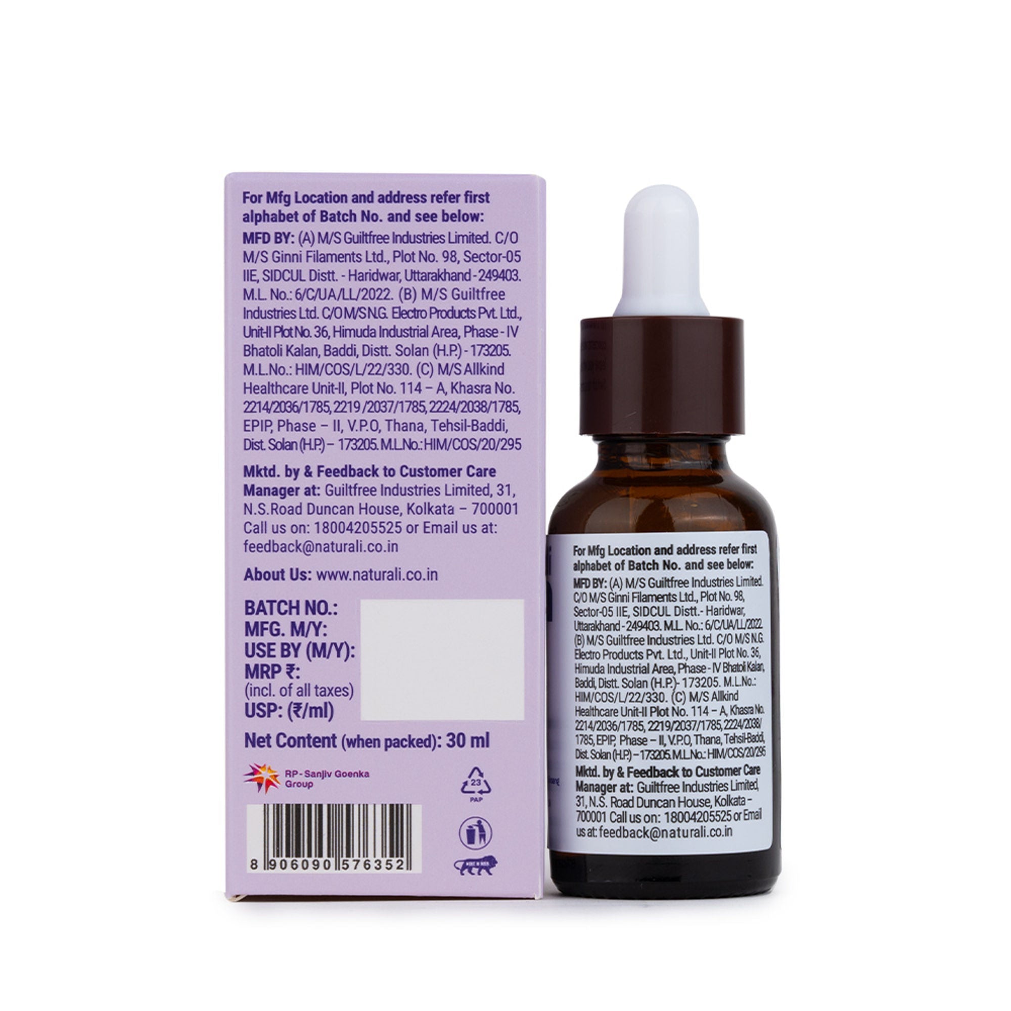 Naturali Anti-Hairfall Scalp Serum with Rosemary, Ginseng & Redensyl | Grocsy
