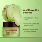Naturali Acne & Oil Control Gel Moisturiser With Superfoods Willow Bark & Neem | Grocsy