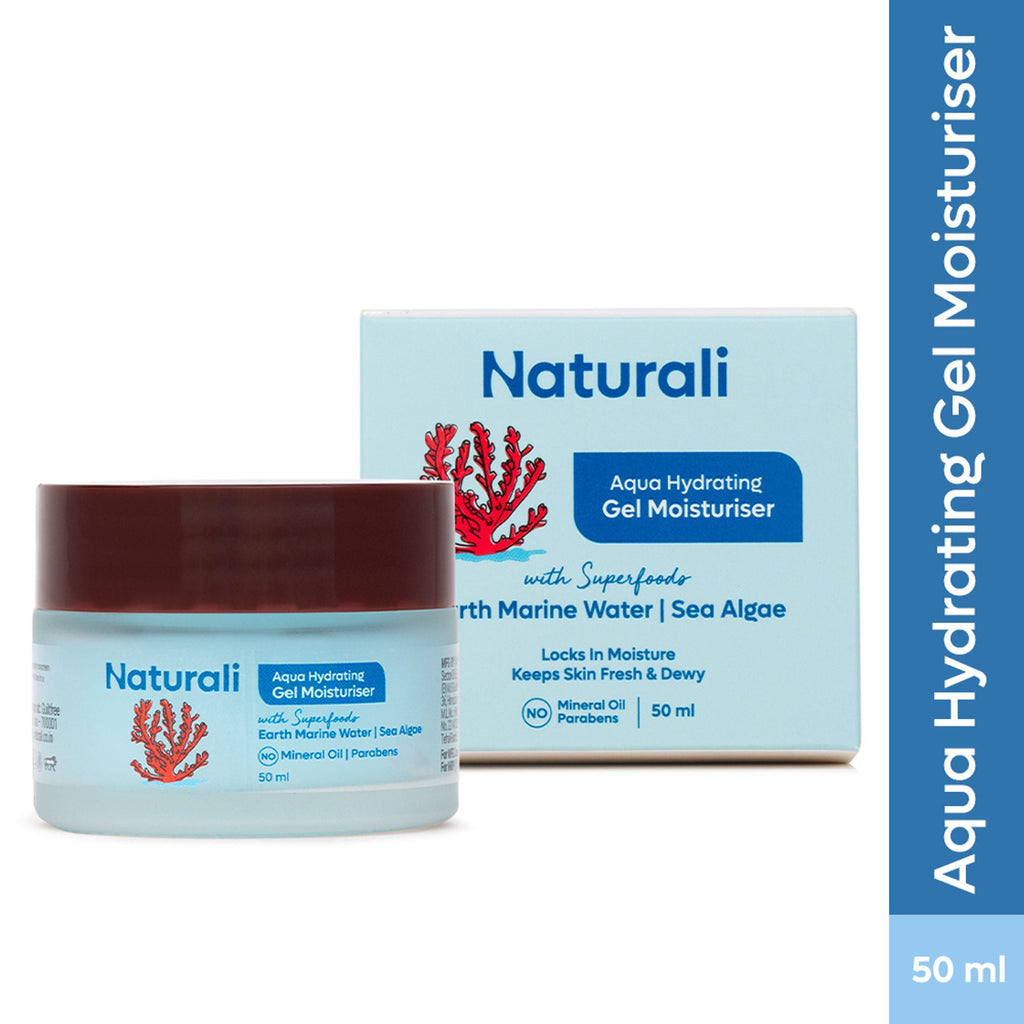 Naturali Aqua Hydrating Gel Moisturiser with Superfoods Earth Marine Water & Sea Algae | Grocsy
